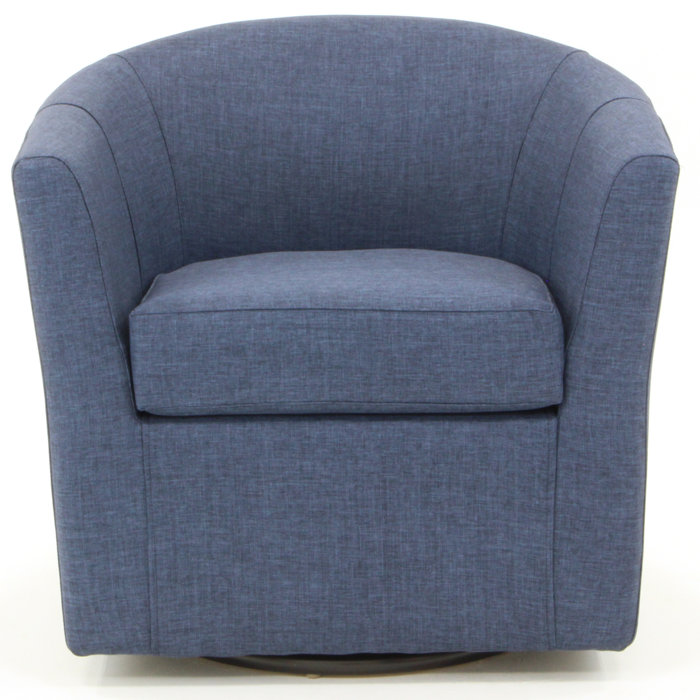 Andover Mills™ Hansell Upholstered Swivel Barrel Chair & Reviews Wayfair